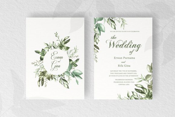 Download Floral Wedding Invitation Template Card - Card Collection